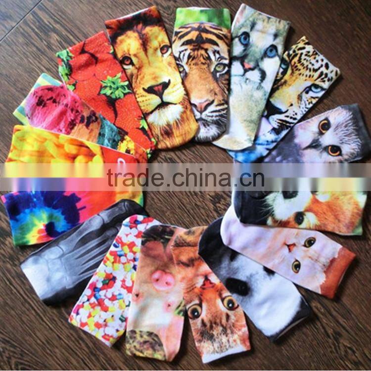 Custom wholesale sublimation socks manufacturer 3d printed