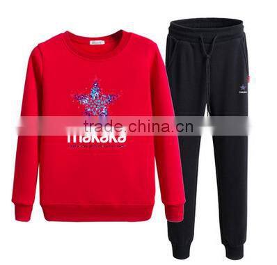 customized cheap good quality CVC 60/40 fleece winter jogging sport unisex for men