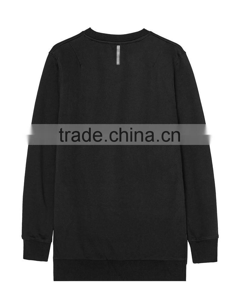 2017 Custom made Men hip hop style fashion cotton fleece crew neck hip hop jumper sweatshirt design