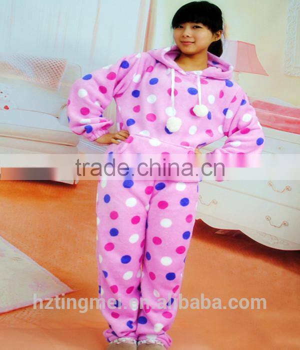 girls coral fleece pajamas bathrobe