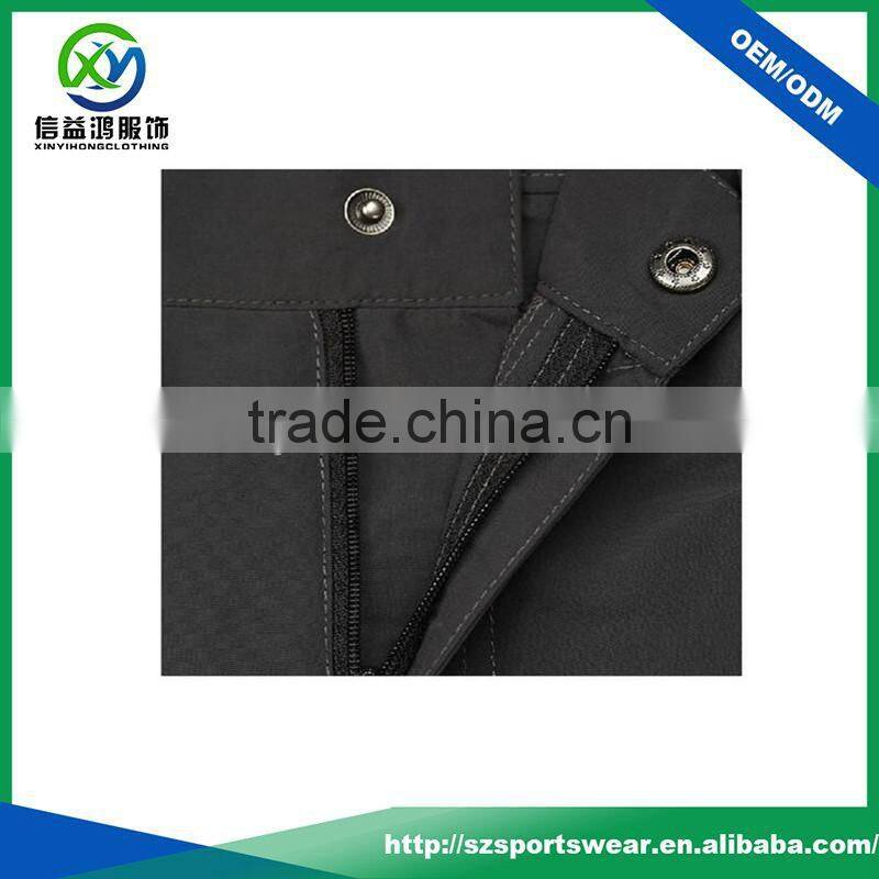 2017 Hot selling polyester fabric waterproof windproof golf pants/trousers, gym shorts