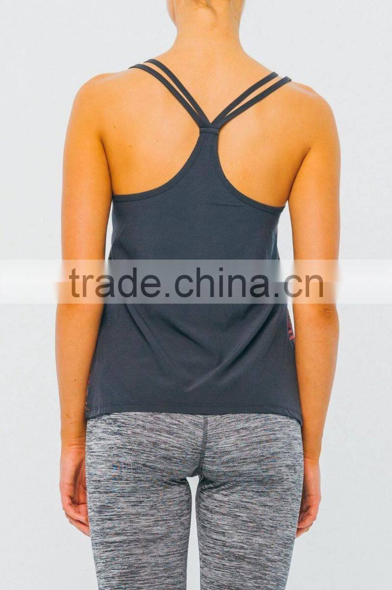 2016 new fashion women fitness yoga wear sexy sports tank tops manufacturer