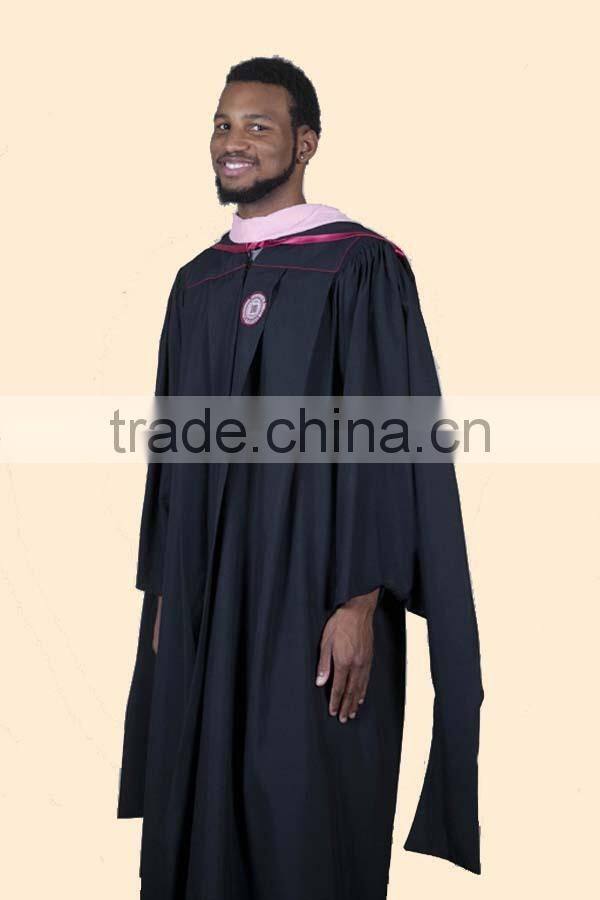 black graduation gowns, graduation robes, phd dotorate gowns