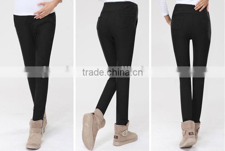 Pregnant women pants, high-waisted pants, thick warm pants