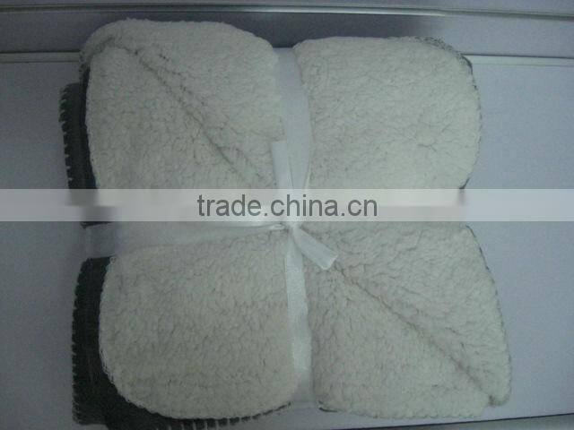 130*150cm Mink+ Sherpa Blanket(KN-BL-03)
