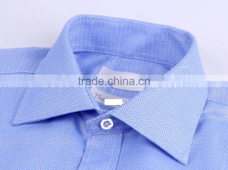 2017 lastest style men office long sleeves shirts solid color