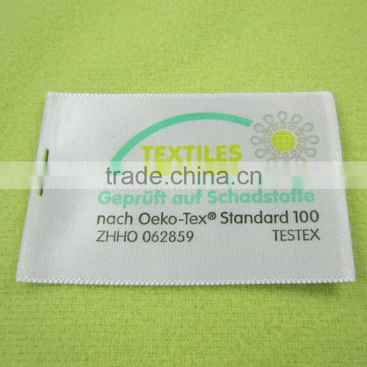 OEM & ODM satin woven label t-shirt