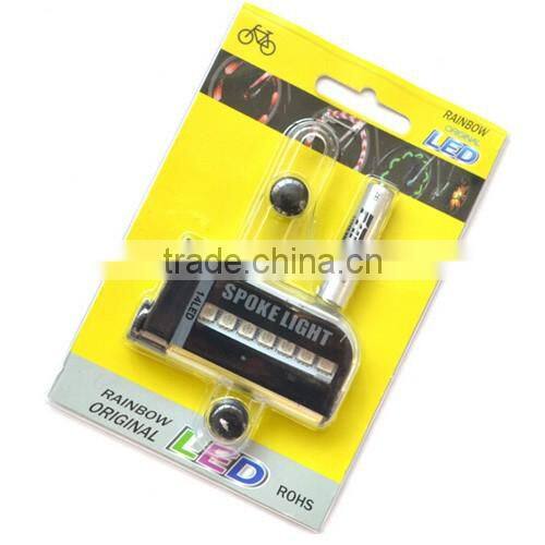 D105 Waterproof 14 led programmed changeable patterns bicycle light plastic led bike wheel light