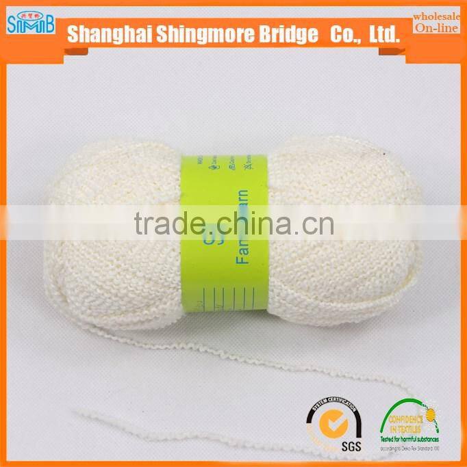 china fantasy yarn supplier shingmore bridge cheap selling good quality 100 polyester tt wave yarn for hand knitting