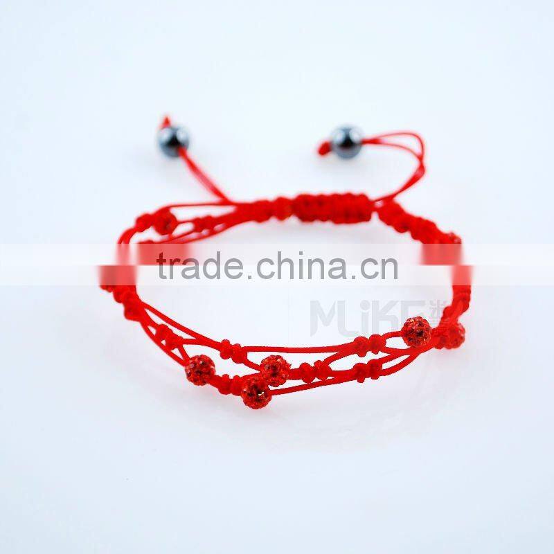 Hand Woven shinning ball bracelet