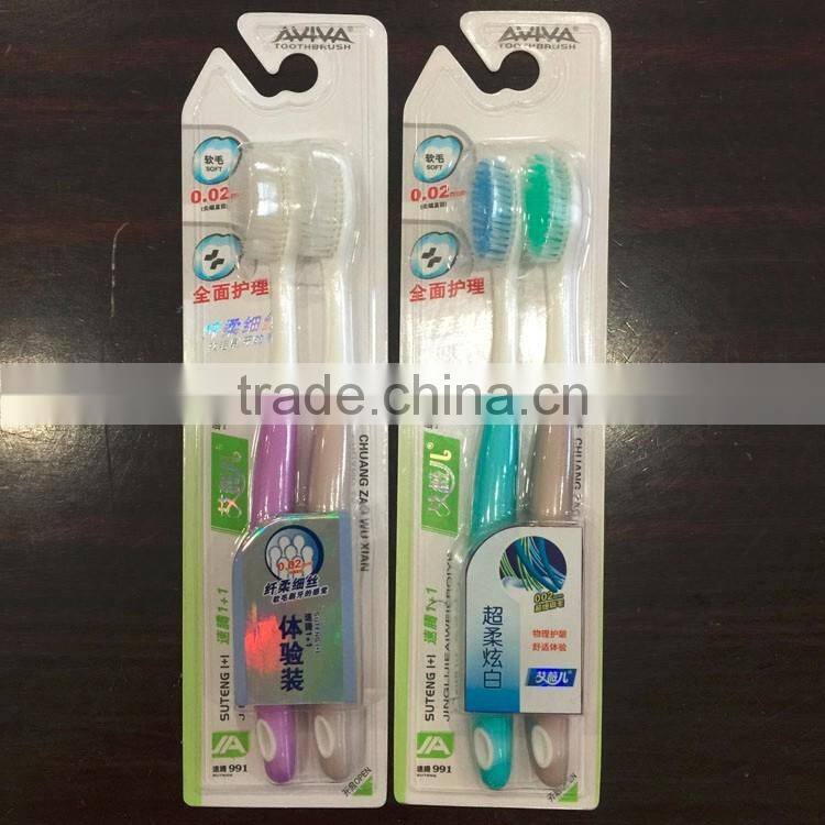 soft rubber adult toothbrush with hanging hole