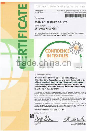 Dobby plaid blanket ,passed OEKO ,100% polyester knit fabric