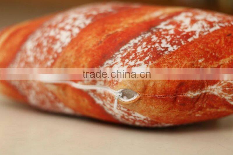 Creative simulational plush bread shape pillow funny food nap pillow and cushion kids toy birthday gift for children