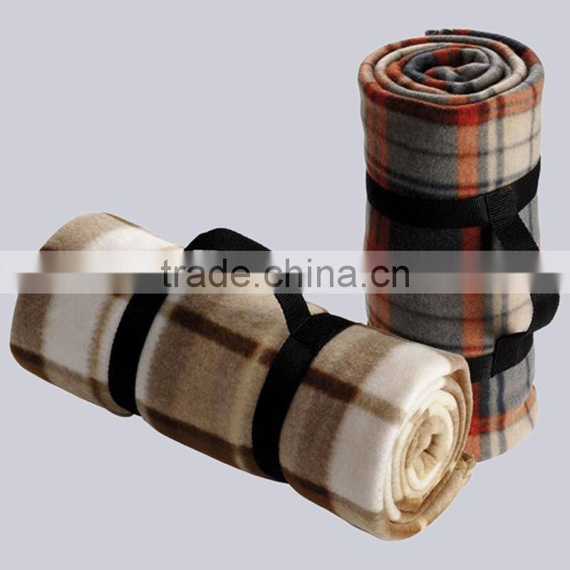 Emboridery Logo Easy Carry Away Polar Fleece Stadium blanket