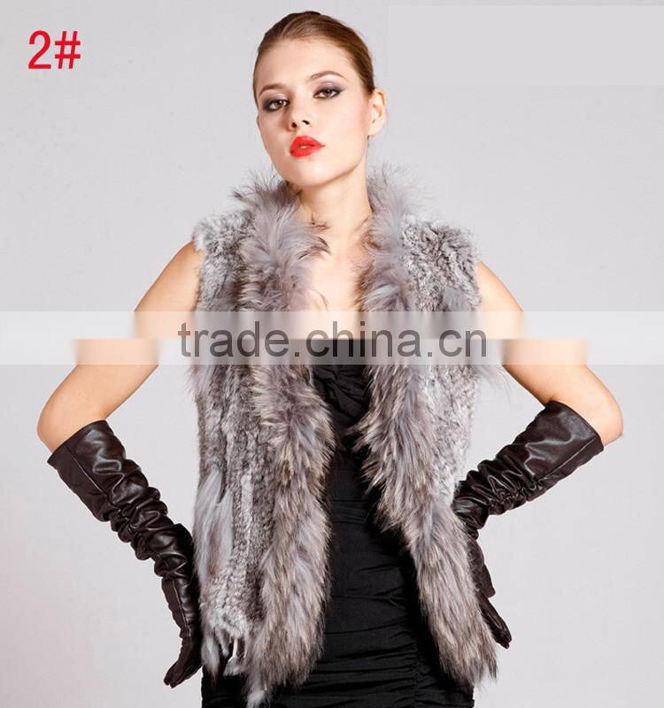 SJ005-01 Factory Direct Selling Genuine Black Raw Fur Skin For Vest And Coat