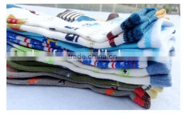 100%cotton cartoon anti-slip children socks