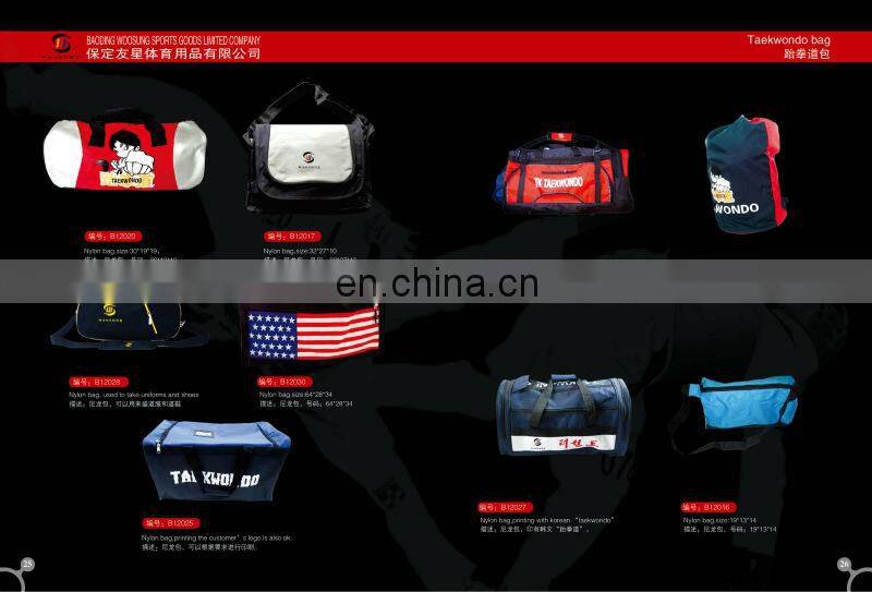 Big taekwondo sparring gear Martial Arts Gear Equipment Bag karate mesh bag