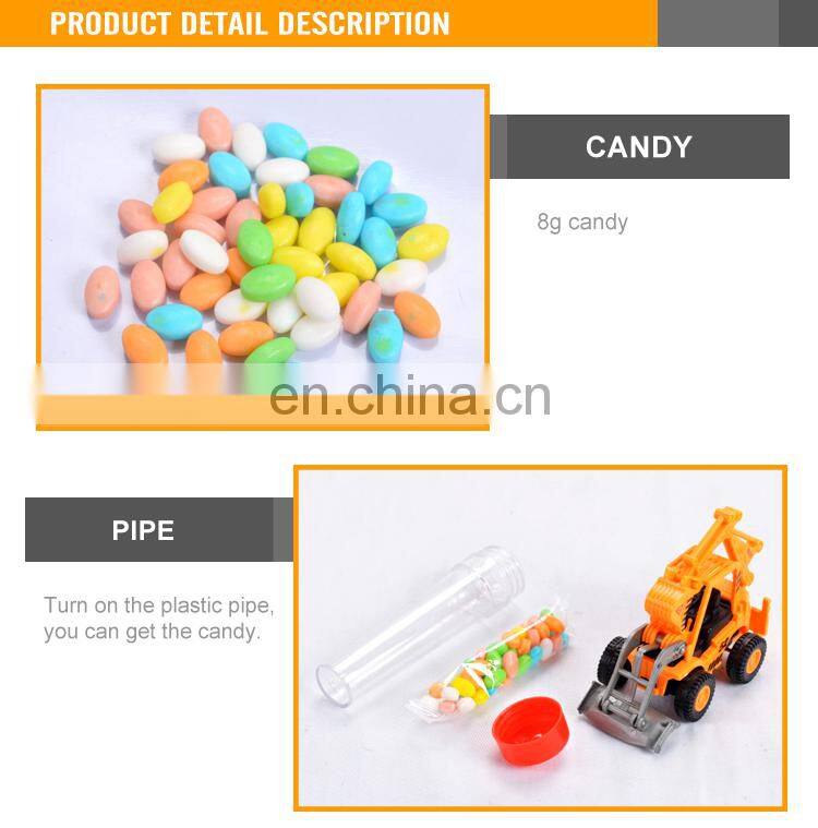 Cheap Promotional Toy Truck Plastic Candy Toys For Kids