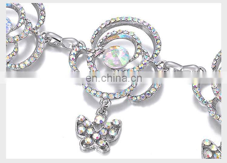 P-9102 Performance Colorful diamond Belly dance waist chain