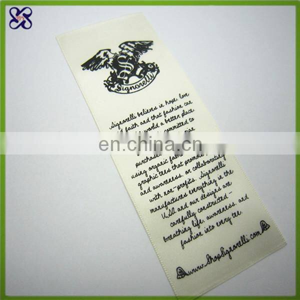 soft care label for your product / wash label for leather bags and jeans/satin label
