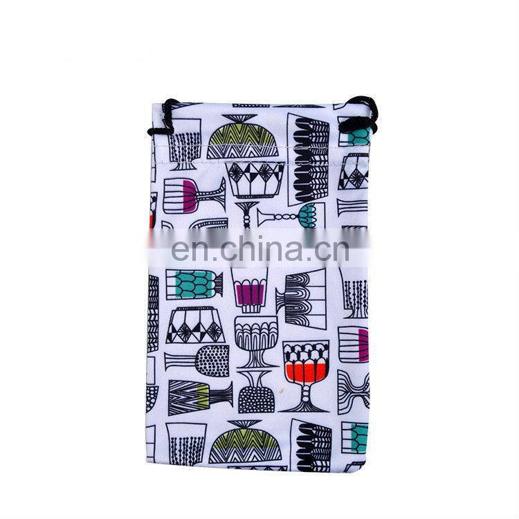 promotional oem made logo microfiber eyeglasses bag