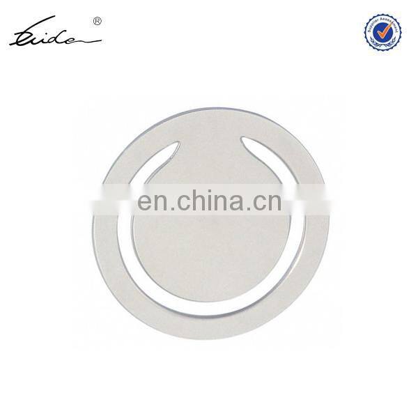 round printed logo metal stick book page marker with crystal