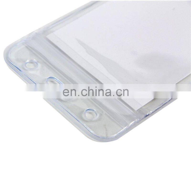 Black Rigid Plastic double sided rigid badge holder