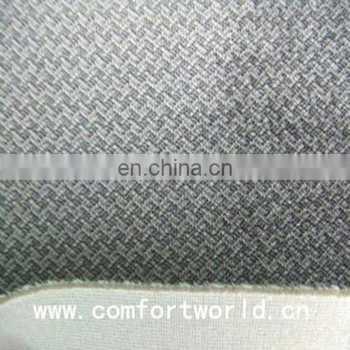 Fashion new design latest style weft knitted polyester foam bonded fabric