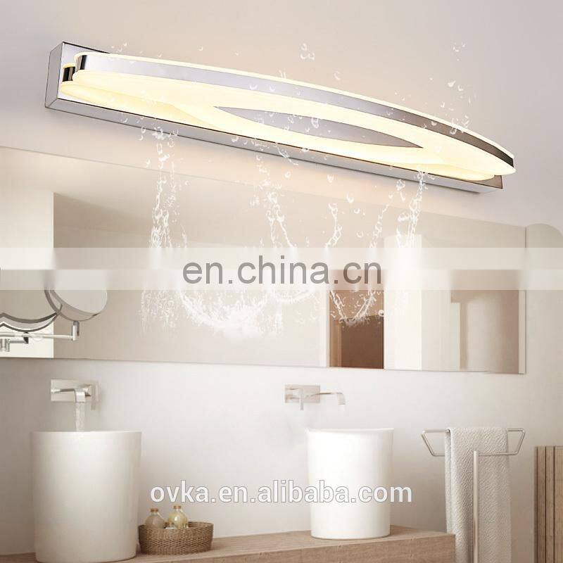 Mirror Light fashion hotel bathroom LED wall lamp stainless steel lights