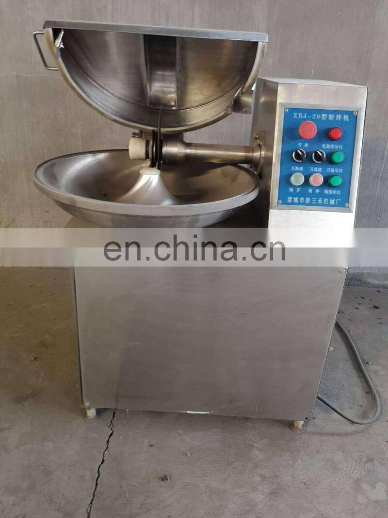 High quality stainless steel automatic vacuum bowl cutter / vacuum meat chopper mixer for sale
