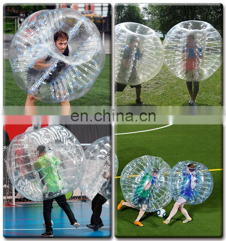 Cheap big PVC TPU inflatable body bouncing bubble shape bumperball fun stressball soccer ball toy antistress balls toys