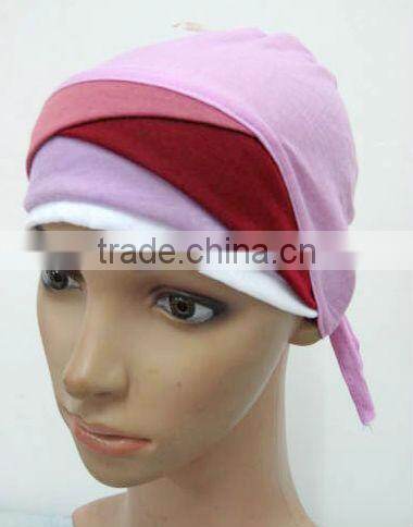 U088 Newest design colorful crossover islamic inner cap muslim underscarf