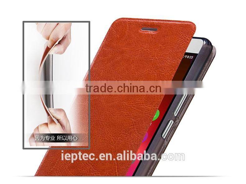 MOFi Hot Sale Customed PU Leather Flip Cell Phone Cover Case for ZTE N939ST, ZTE V5 3