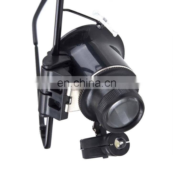 Magnifying Glass Type 20X Watch Repair LED Magnifier Loupe With Light LED