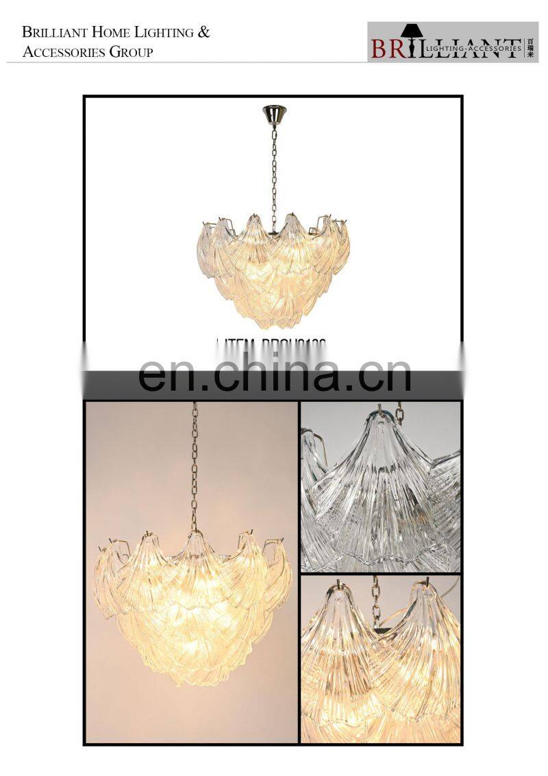 Crystal tears lamp fixed ceiling light in crystal glass shell