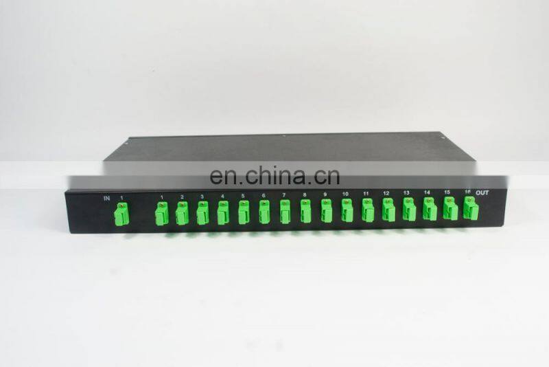 high quality Rack mount optical splitter 2 32 plc splitter with SC APC connector