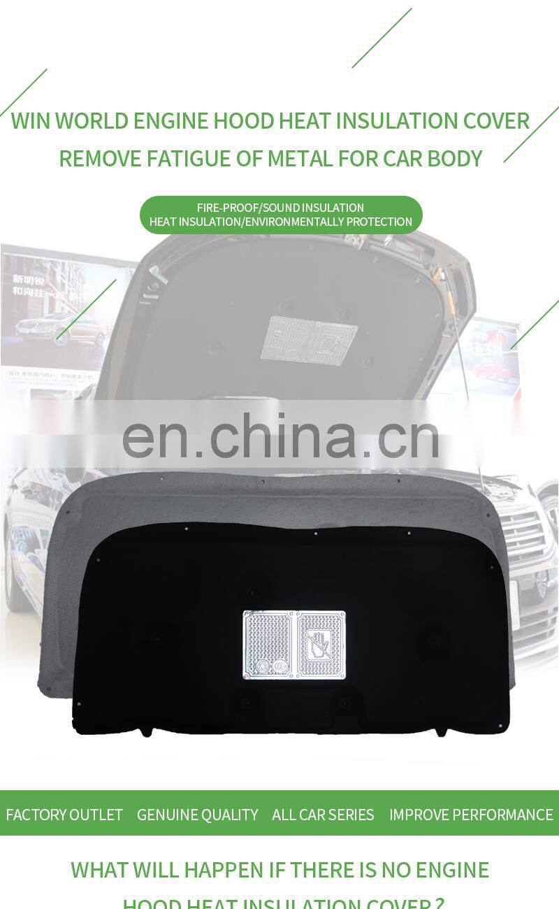 engine hood cover supplier for VW Golf 6  2010-2015 engine insulation hood bonnet