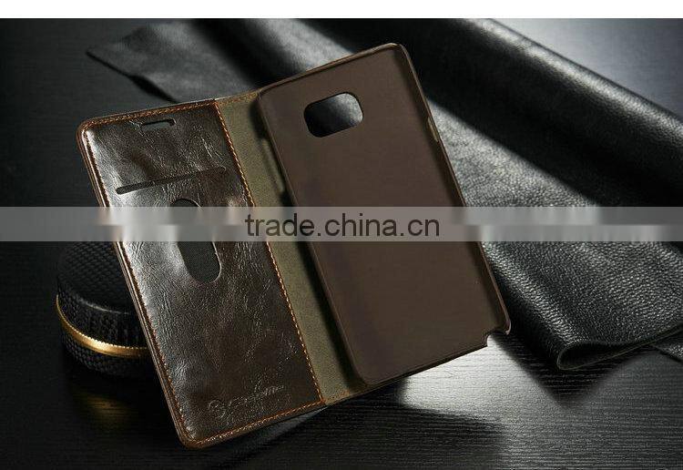 iCase Best Quality Leather Cover Phone Case for Samsung Galaxy S6 Edge Plus,For Samsung Galaxy Note 5Cases Bag