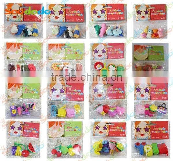 free food 3d model erasers for business gift