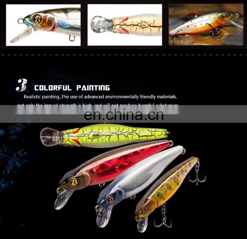 85mm 9g Hot Sale Wholesale Freshwater Fish Biat New Design Colorful Hard Minnow