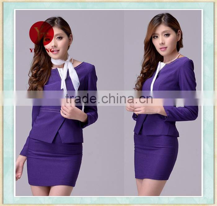 Fashion office lady uniform business lady suit