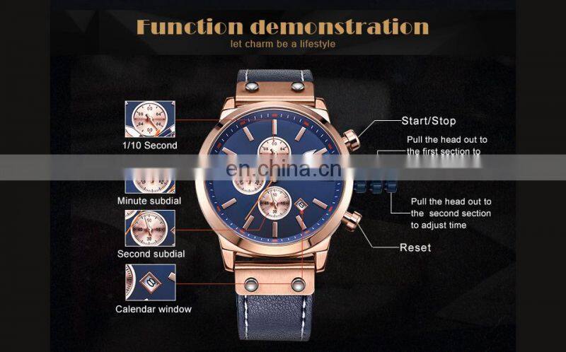 MINI FOCUS 0110 Man Watch 2021 Top Brand Sport Watches Luxury Sports Chronograph Military Genuine Leather Wrist Watches