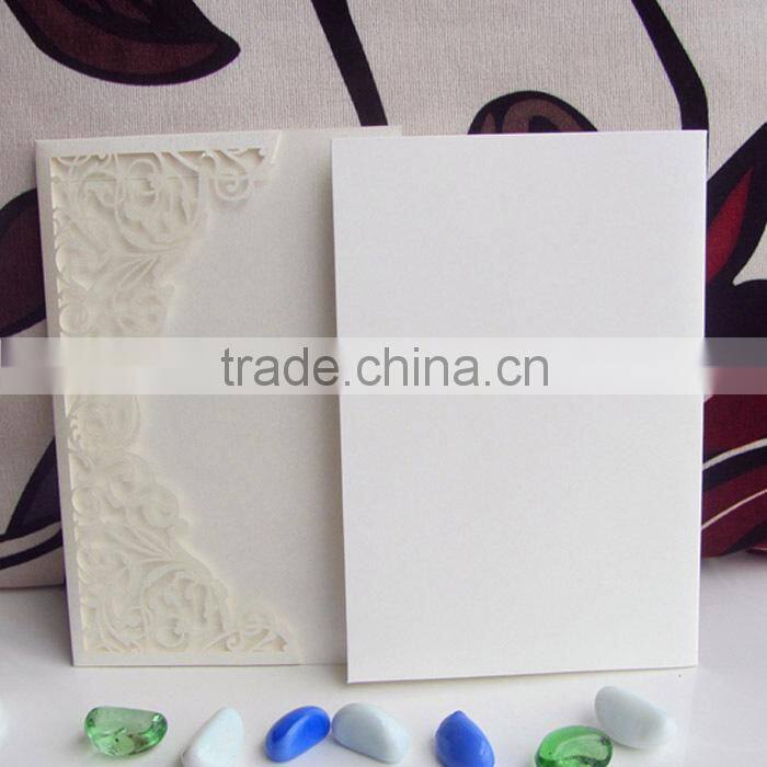 Wholesale Folding Paper Blank Classical Wedding Invitation Card