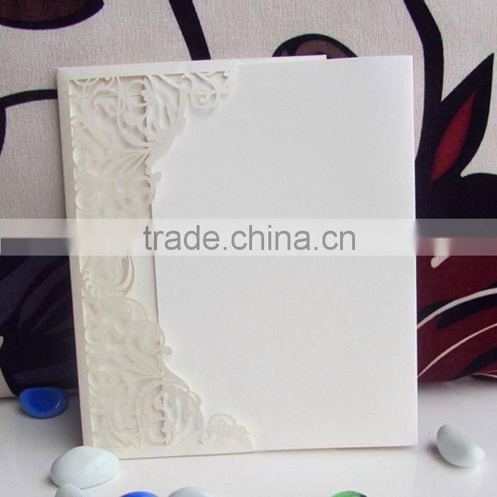 Wholesale Folding Paper Blank Classical Wedding Invitation Card