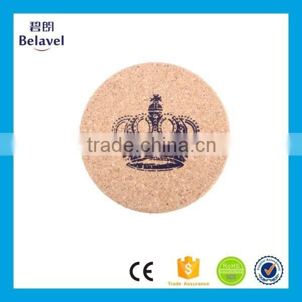 High quality eco-friendly wooden cork coaster custom drinking coaster
