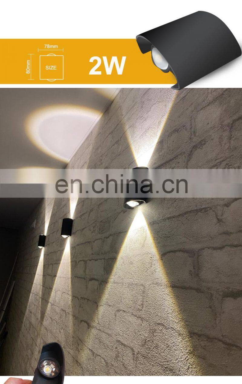 LED Wall Lamp Outdoor Waterproof Garden Lighting Aluminum Indoor Bedroom Living Room Stairs Wall Light