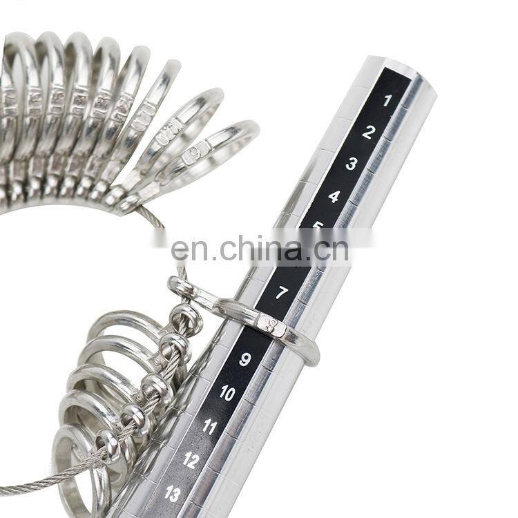 EU/JP/KR/UK/US Useful Standard Jewelry Measuring Tool Rings Size Metal Finger Ring Sizer Measure Gauge