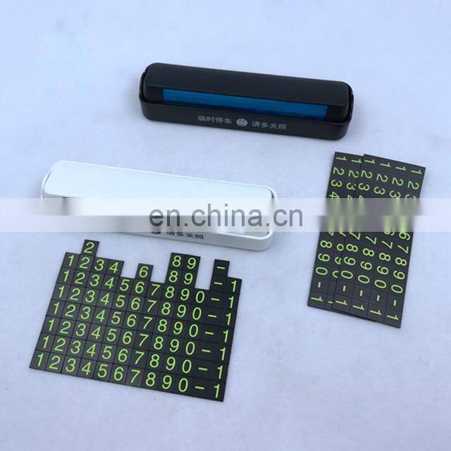 Plastic Car Temporary Parking Telephone Number Plate