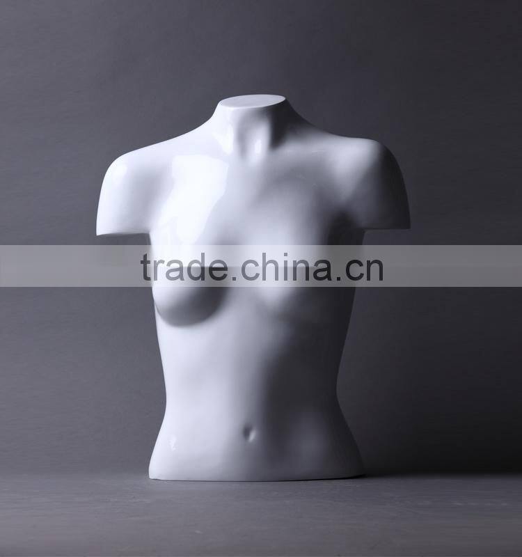 window display half body female torso mannequin