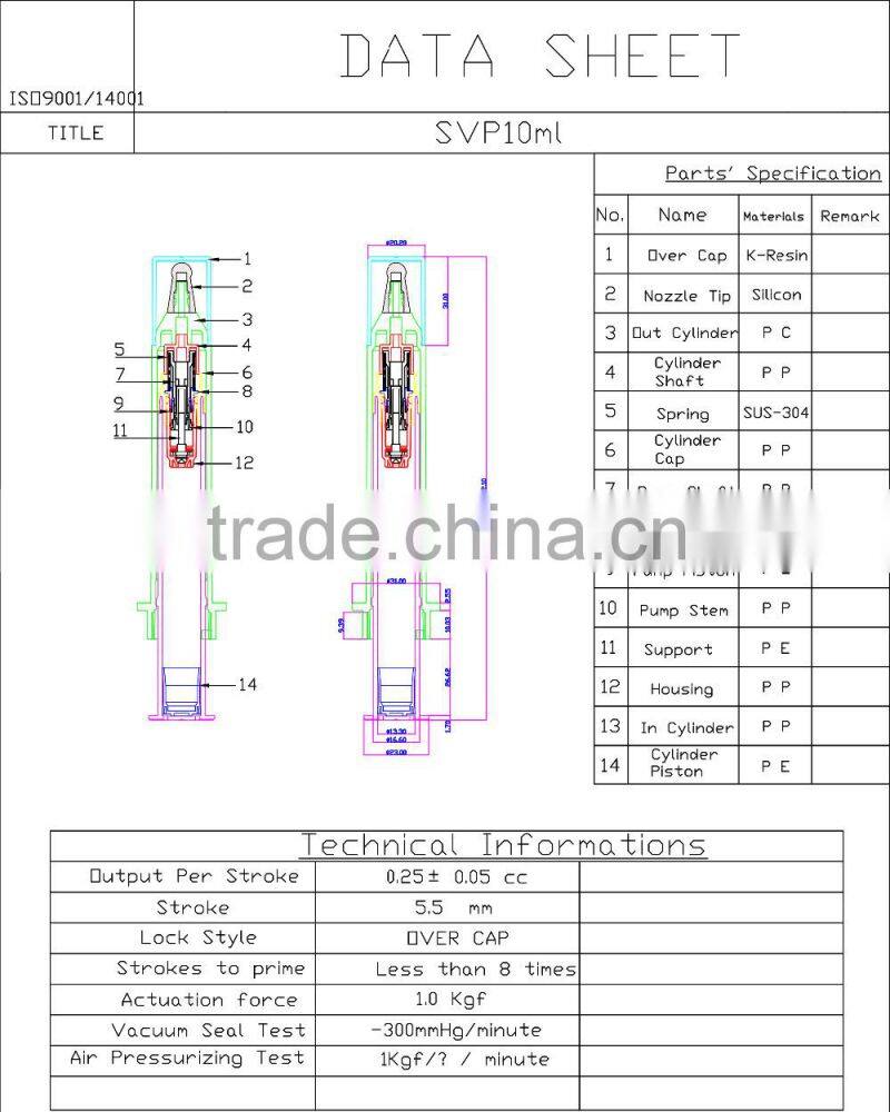 Hot Sale Professional Design 10ml High Quality Cosmetic Syringe